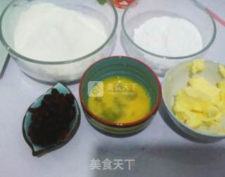 蔓越莓饼干的做法步骤：1