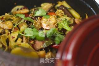 麻辣香锅一厨作铸铁锅懒人版的做法步骤：8