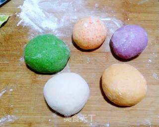 彩虹饼——DIY绿色食品的做法步骤：4
