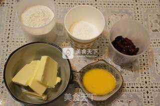 蔓越莓饼干的做法步骤：1