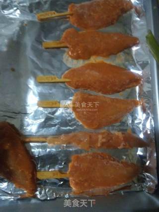 川香鸡柳~烤箱 做法的做法步骤：2