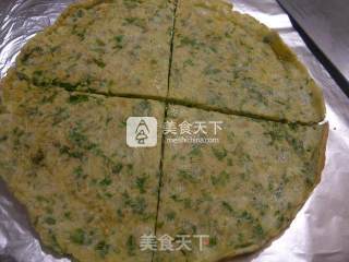 芹菜叶鸡蛋饼的做法步骤：11
