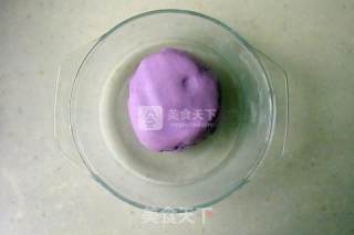 紫薯蓝莓汤圆的做法步骤：2