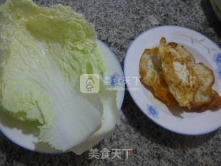 白菜煮荷包蛋的做法步骤：1