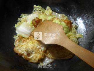 白菜煮荷包蛋的做法步骤：10