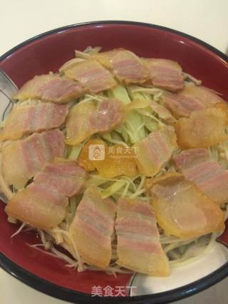 素蒸咸肉（4人份）的做法步骤：4
