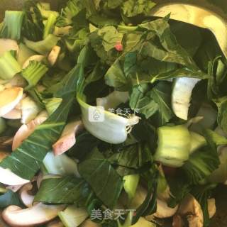 青菜炒年糕的做法步骤：7