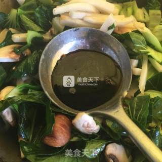 青菜炒年糕的做法步骤：8