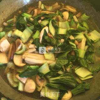 青菜炒年糕的做法步骤：9