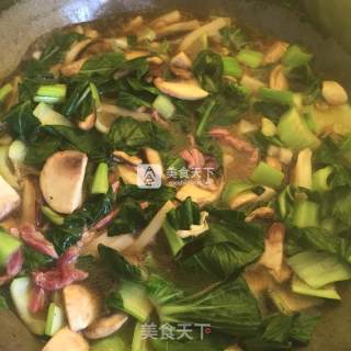 青菜炒年糕的做法步骤：11
