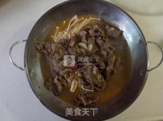 酸辣金针肥牛的做法步骤：9