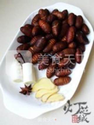 盐水煮蚕蛹的做法步骤：1