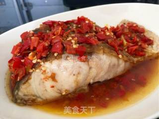 剁椒蒸鱼腩的做法步骤：6