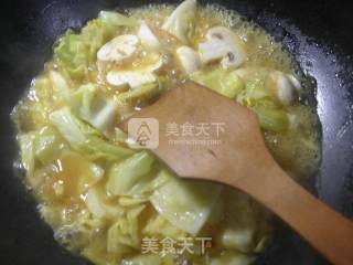 咖喱蘑菇圆白菜的做法步骤：4