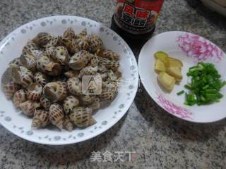 豉香花螺的做法步骤：1