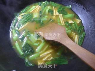 咖喱腐竹菜芯的做法步骤：8