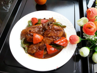 叶蘑焖鸡腿的做法步骤：12
