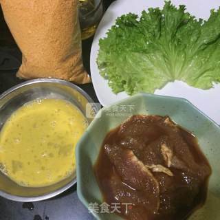 炸豬排的做法步骤：1