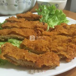 炸豬排的做法步骤：4