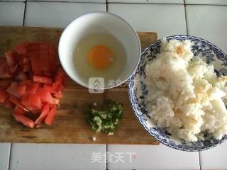 番茄炒蛋饭的做法步骤：2