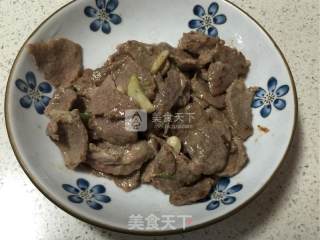 家常炒羊肉片的做法步骤：5
