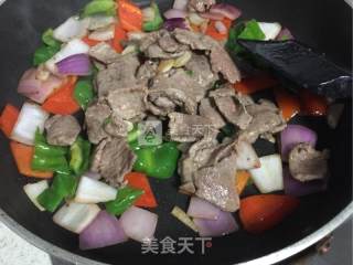 家常炒羊肉片的做法步骤：8