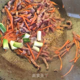 大蒜炒牛肉的做法步骤：5