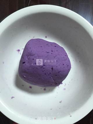 紫薯球的做法步骤：2