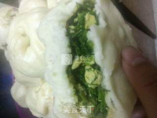 茴香鸡蛋素包的做法步骤：9