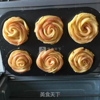 玫瑰花苹果派的做法步骤：13