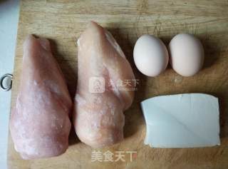 白玉鸡肉丸的做法步骤：1