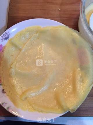 苹果班戟的做法步骤：8