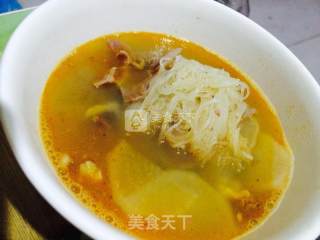 白萝卜羊杂汤的做法步骤：6