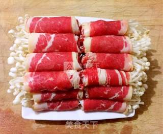 肥牛金针菇香香卷的做法步骤：7