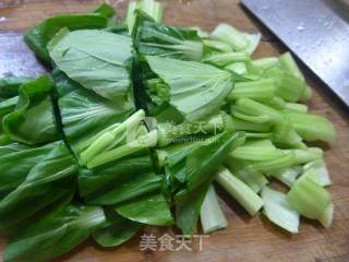油豆腐粉丝菜芯的做法步骤：2