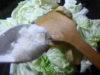 白菜烧圆素鸡的做法步骤：8