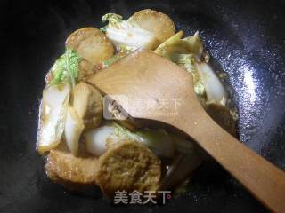 白菜烧圆素鸡的做法步骤：11