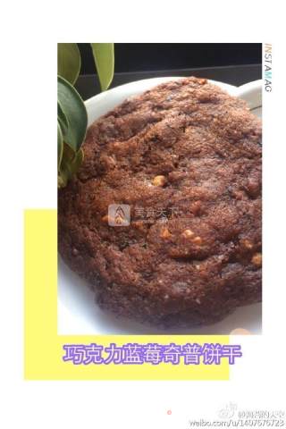 巧克力蓝莓奇普饼干by：普蓝高科蓝莓美食特约撰稿人的做法步骤：4