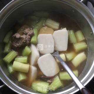 棒菜炖年糕的做法步骤：6