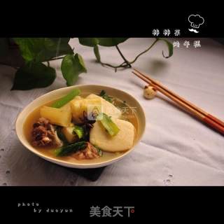 棒菜炖年糕的做法步骤：13