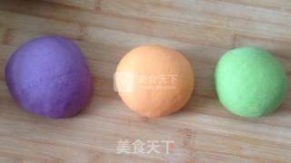 彩虹包子的做法步骤：1