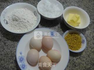 桂花海绵蛋糕的做法步骤：1
