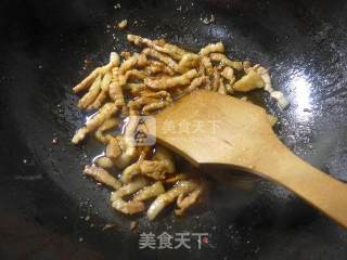 猪肉炒菜芯的做法步骤：6