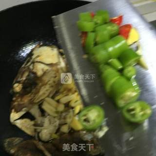 家常红烧鱼头的做法步骤：7