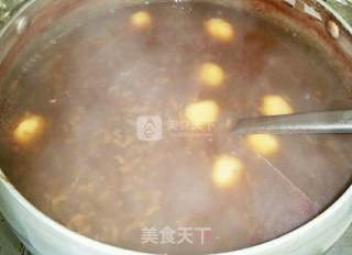 红豆糯米圆子粥的做法步骤：6