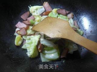 酱肉炒圆白菜的做法步骤：8