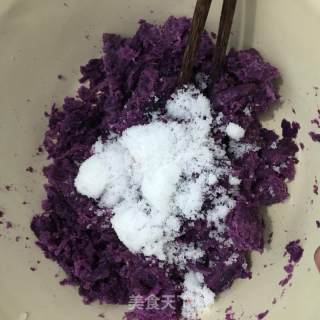 紫薯奶酪珍珠球的做法步骤：1