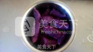 芝麻紫薯饼的做法步骤：2