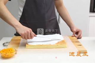 芒果奶油瑞士蛋糕卷的做法步骤：11