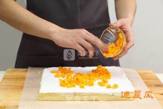芒果奶油瑞士蛋糕卷的做法步骤：12